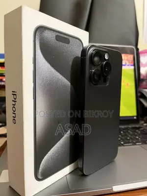 অ্যাপল আইফোন ১৫ প্রো ১২৮ জিবি ব্ল্যাক