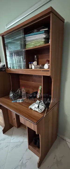 Reading Table With Bookshelf.