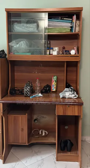 Reading Table With Bookshelf.