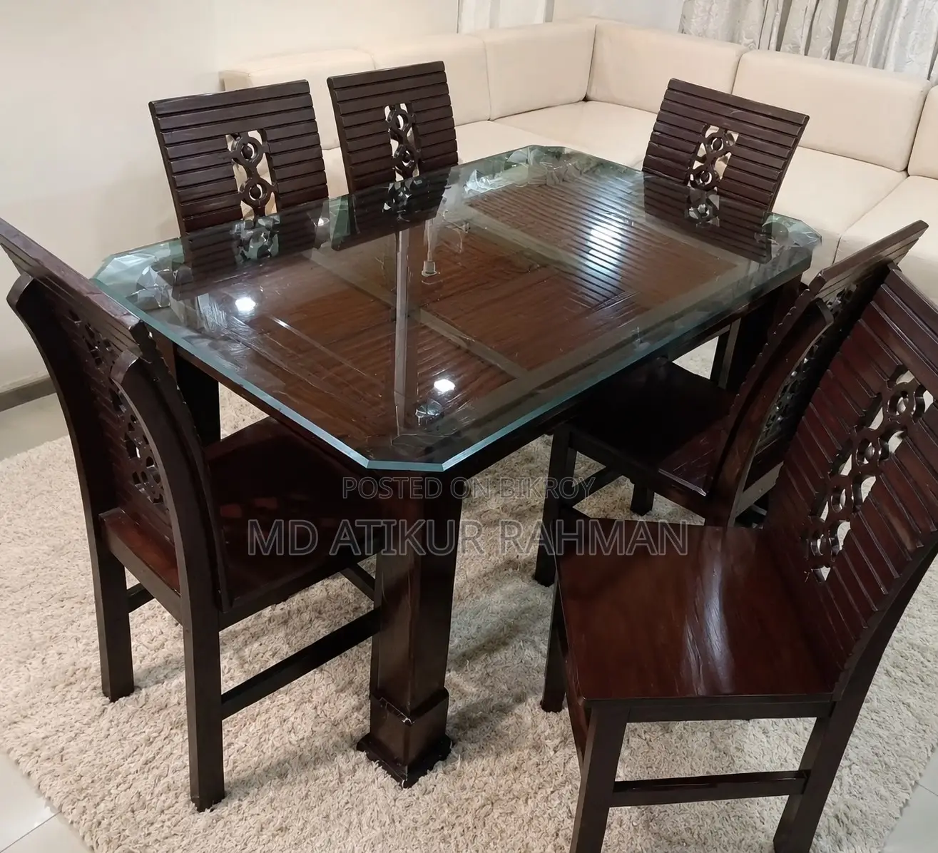 Premium Quality Clear Glass Table(Dining/Office) Top for Sale
