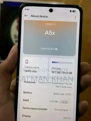 Oppo A5X 128 GB Black