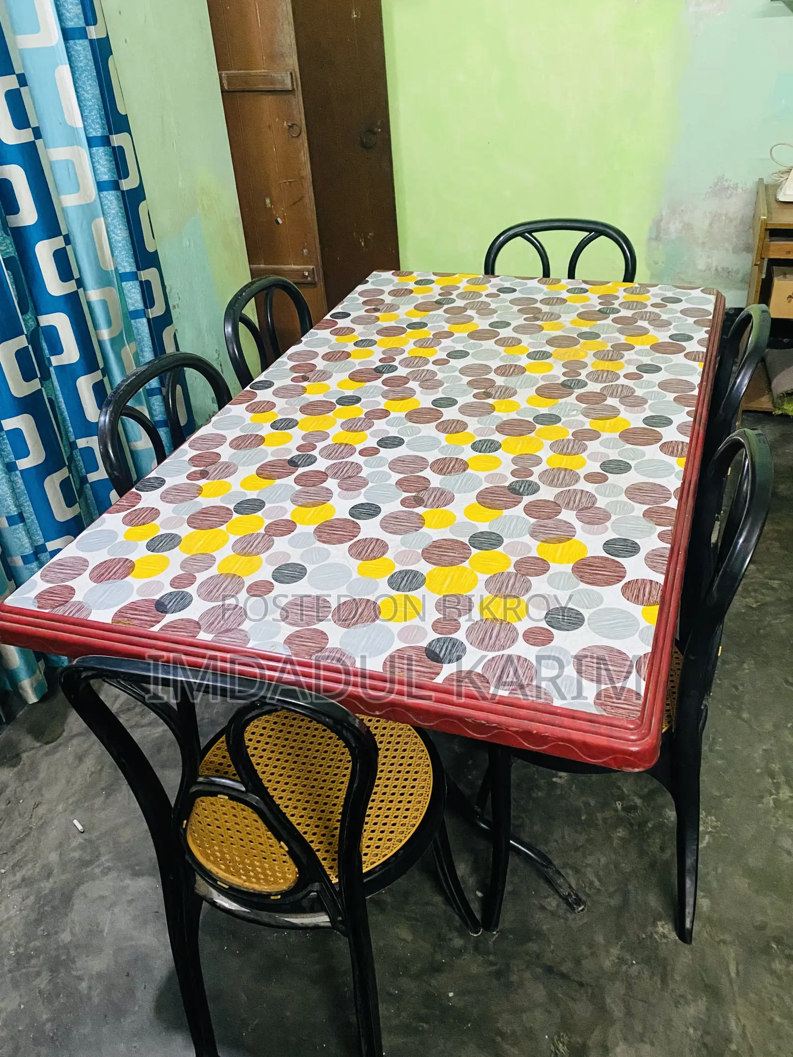 RFL Folding Dining Table With 6 RFL Chairs