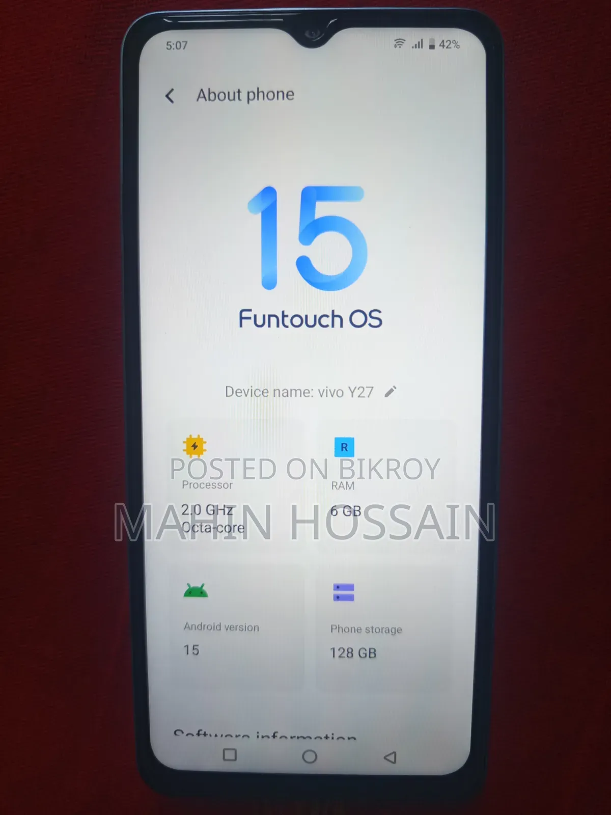 Vivo Y27 128 GB Blue