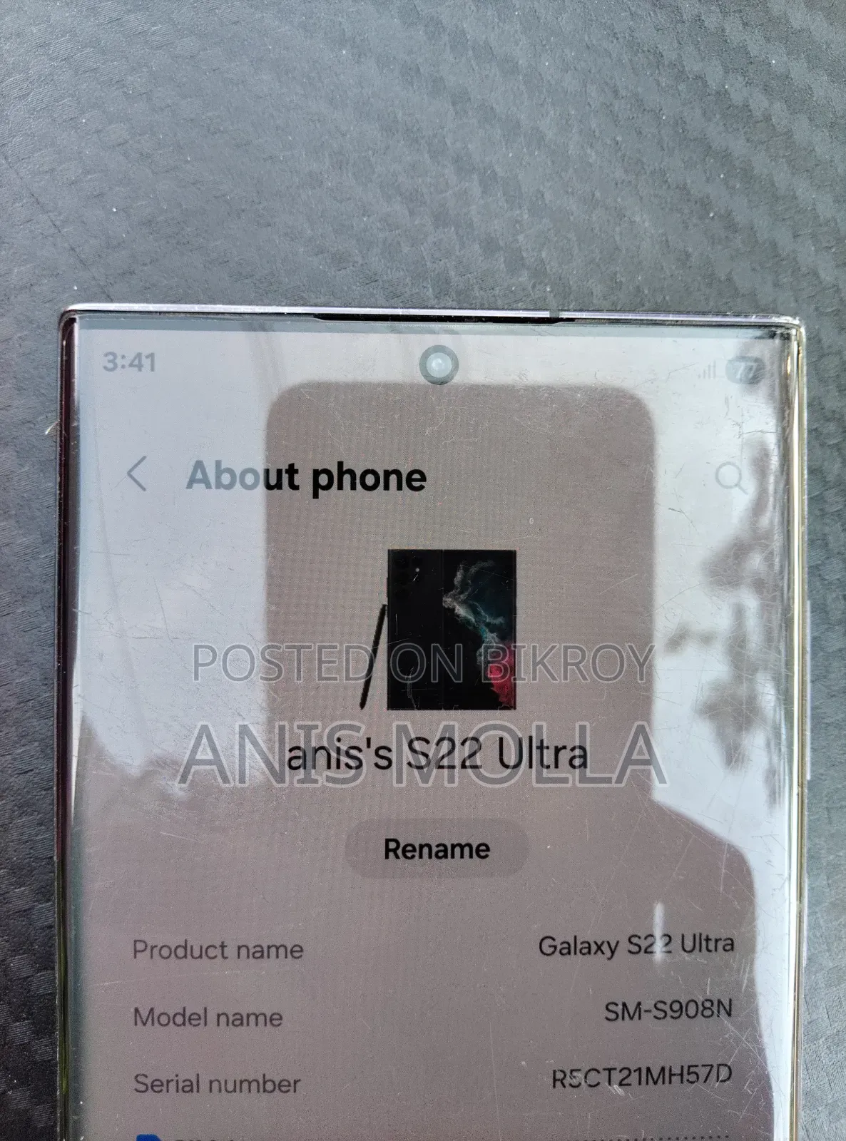 Samsung Galaxy S22 Ultra 256 GB Black