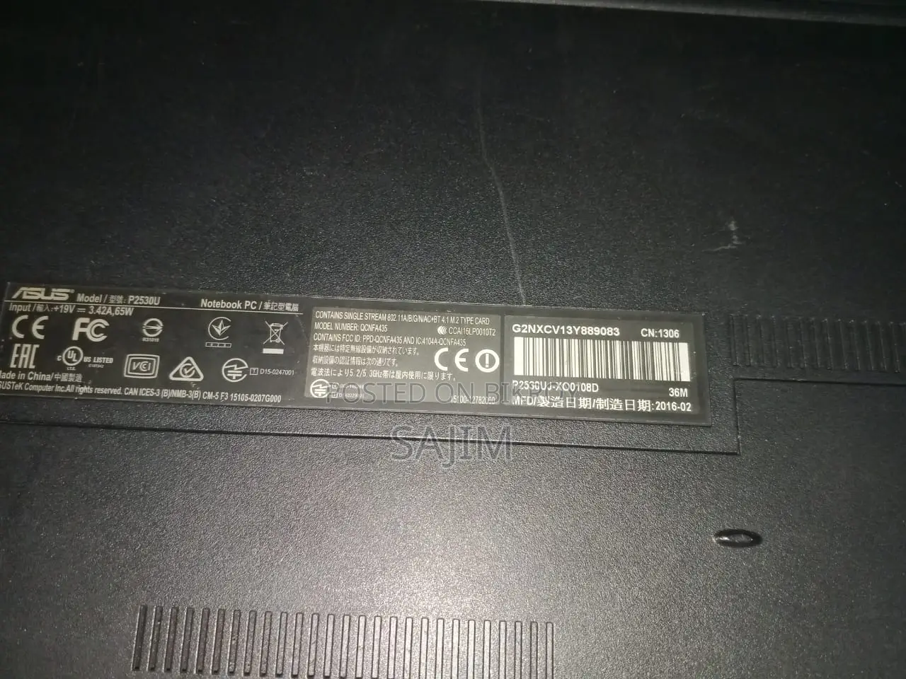 Laptop Asus PRO P2530UA 8GB Intel Core I7 SSD 256GB