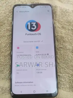 Vivo V21 128 GB Blue