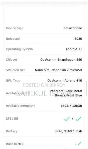Xiaomi Poco X3 Pro 128 GB Gold