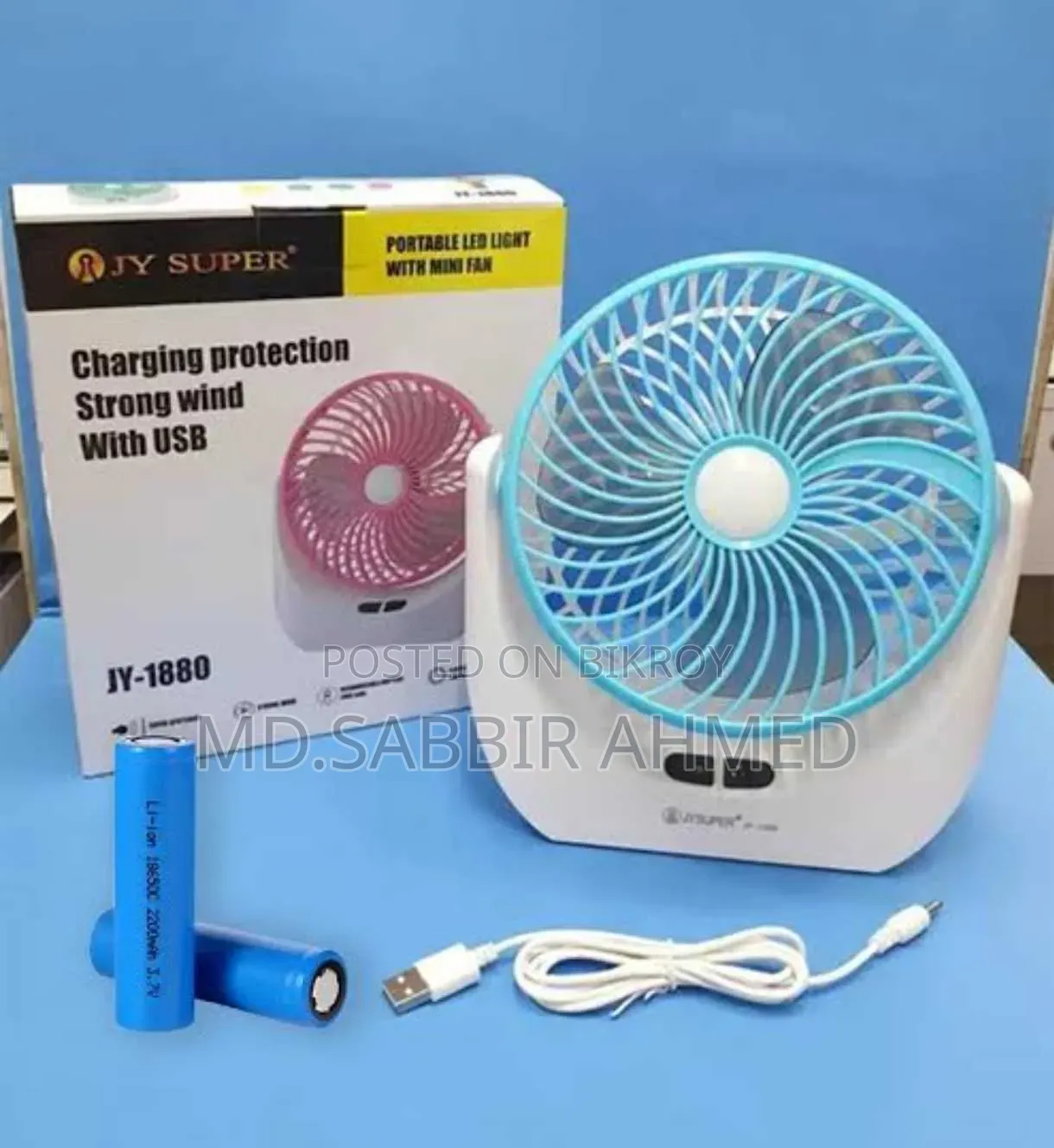 Jy 1880 Portable Charger Fan – Fan