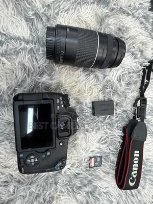 Canon 760D with Camera Lens and Other Accessories
