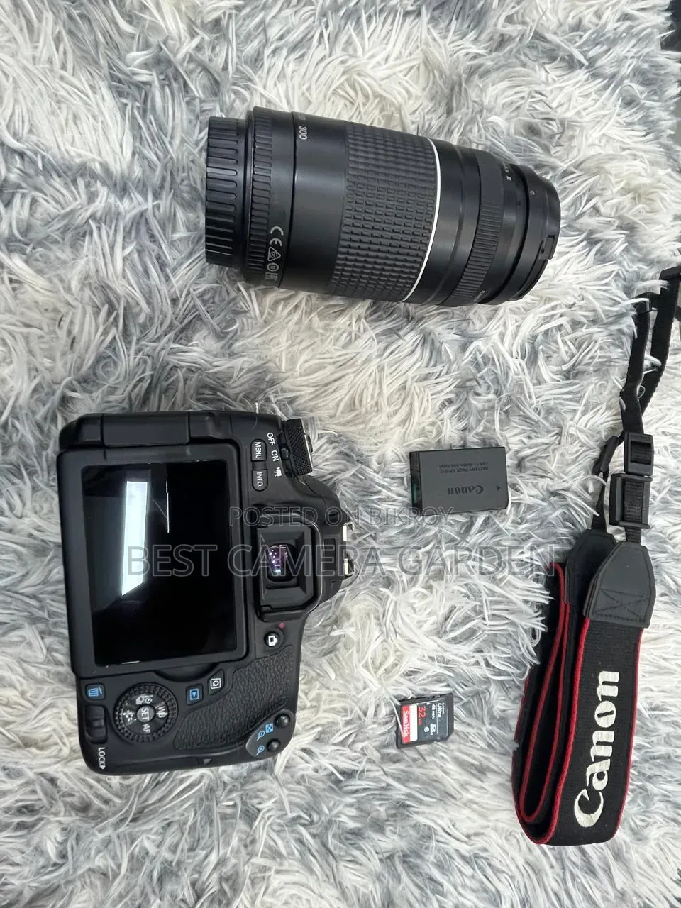 Canon 760D with Camera Lens and Other Accessories