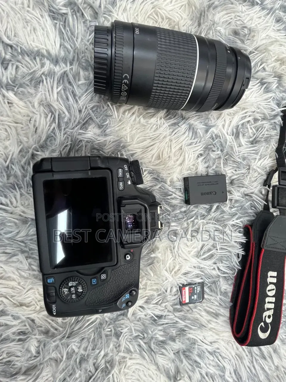Canon 760D with Camera Lens and Other Accessories