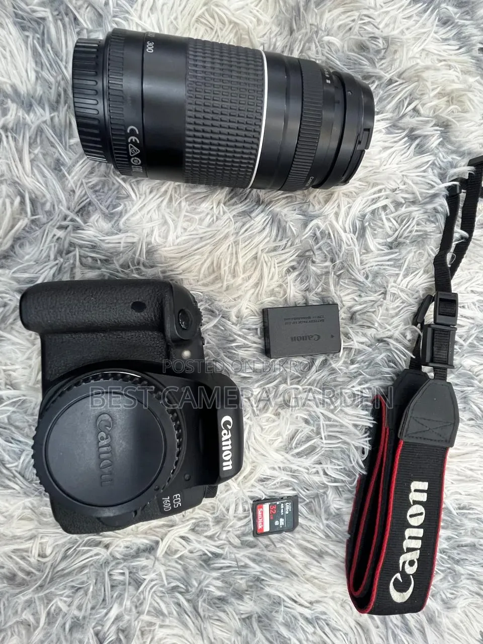 Canon 760D with Camera Lens and Other Accessories