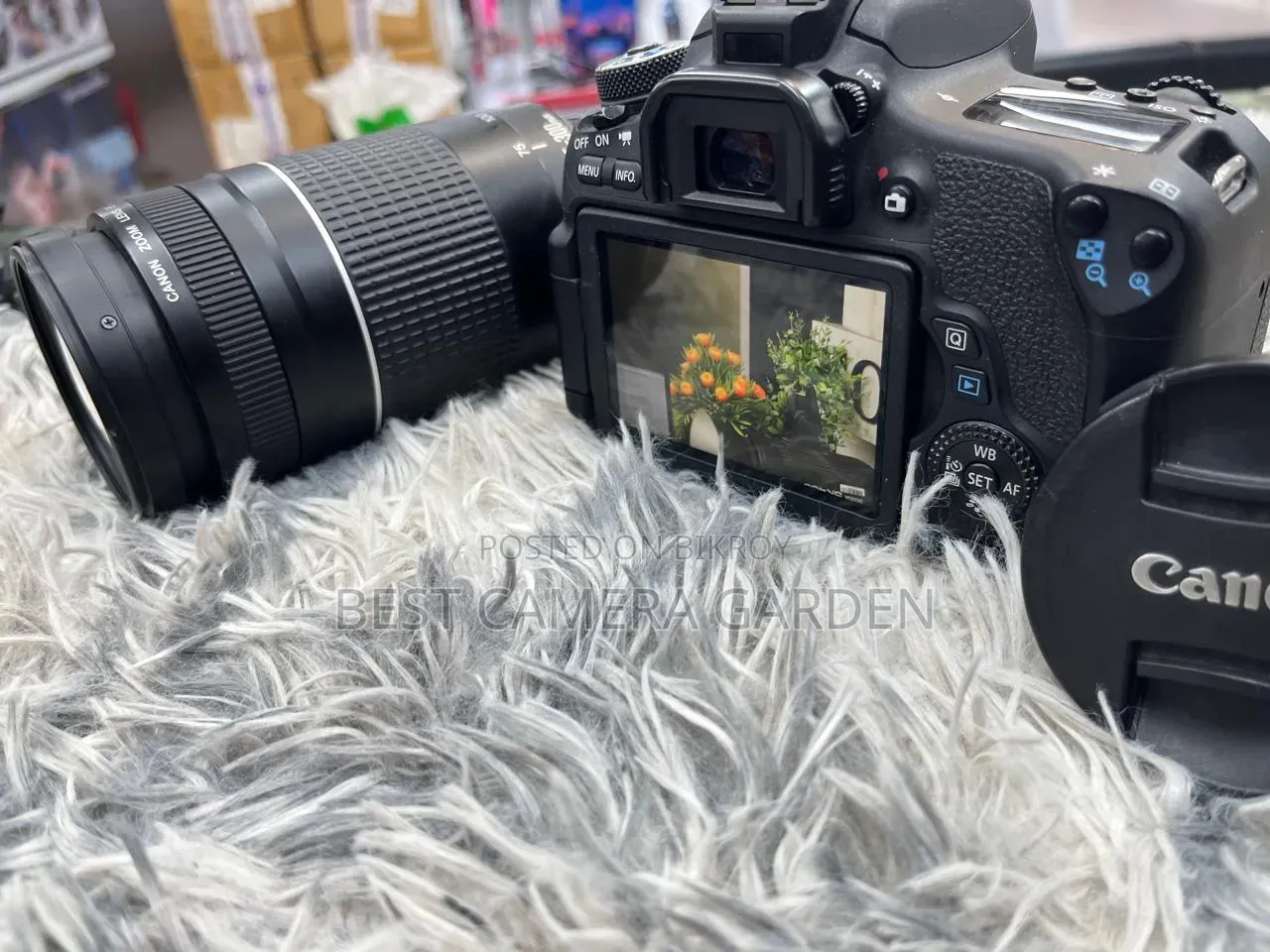 Canon 760D with Camera Lens and Other Accessories
