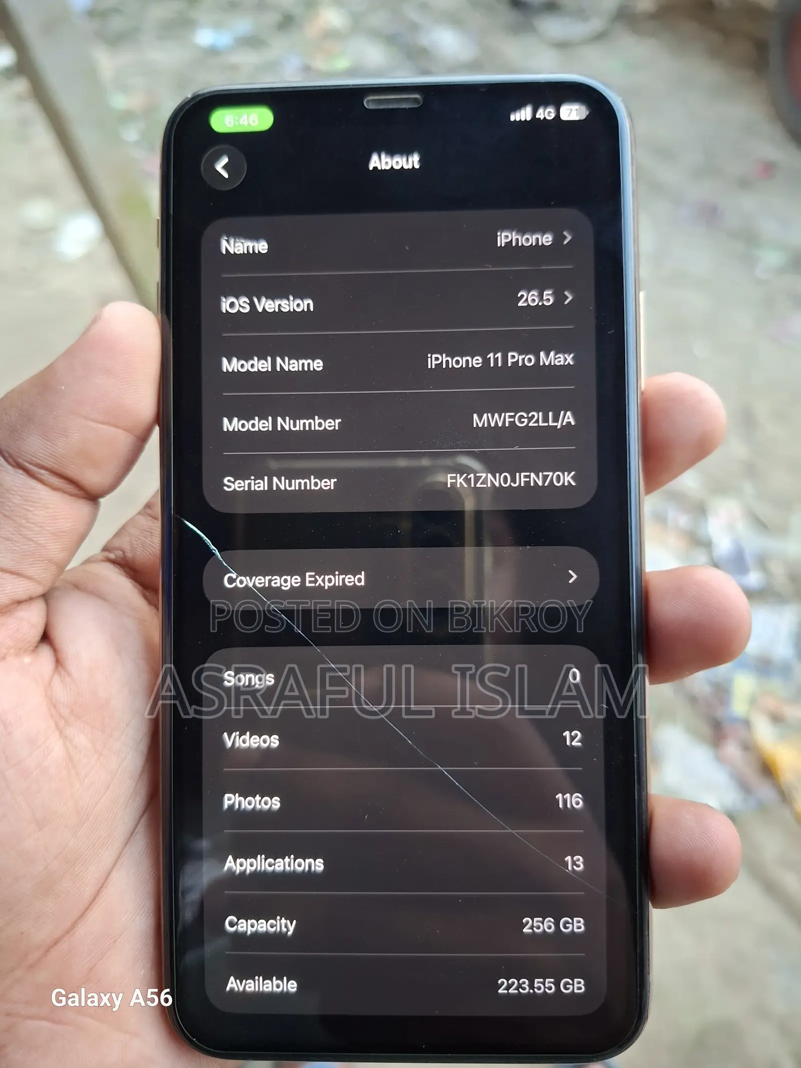 Apple iPhone 11 Pro Max 256 GB Gold
