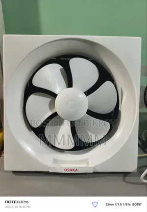 Emergency 12-inch Osaka exhaust fan for sale.