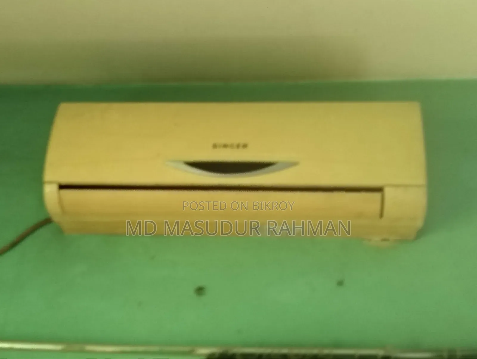A 1.5-ton Singer AC will be sold