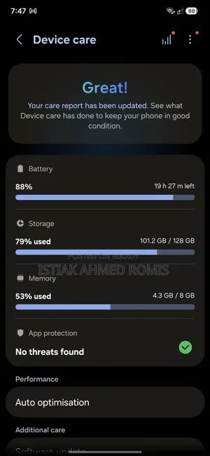 Samsung Galaxy A55 128 GB Blue