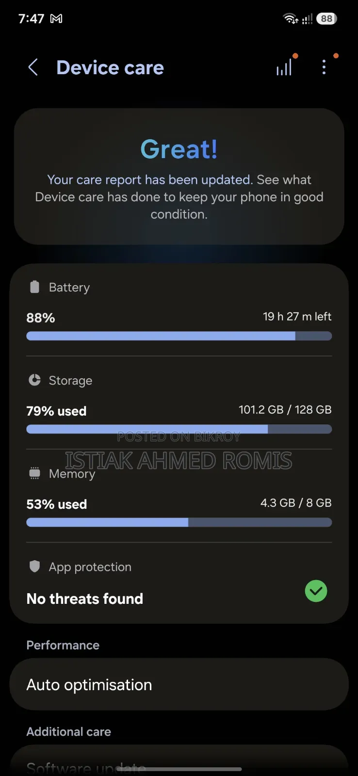 Samsung Galaxy A55 128 GB Blue