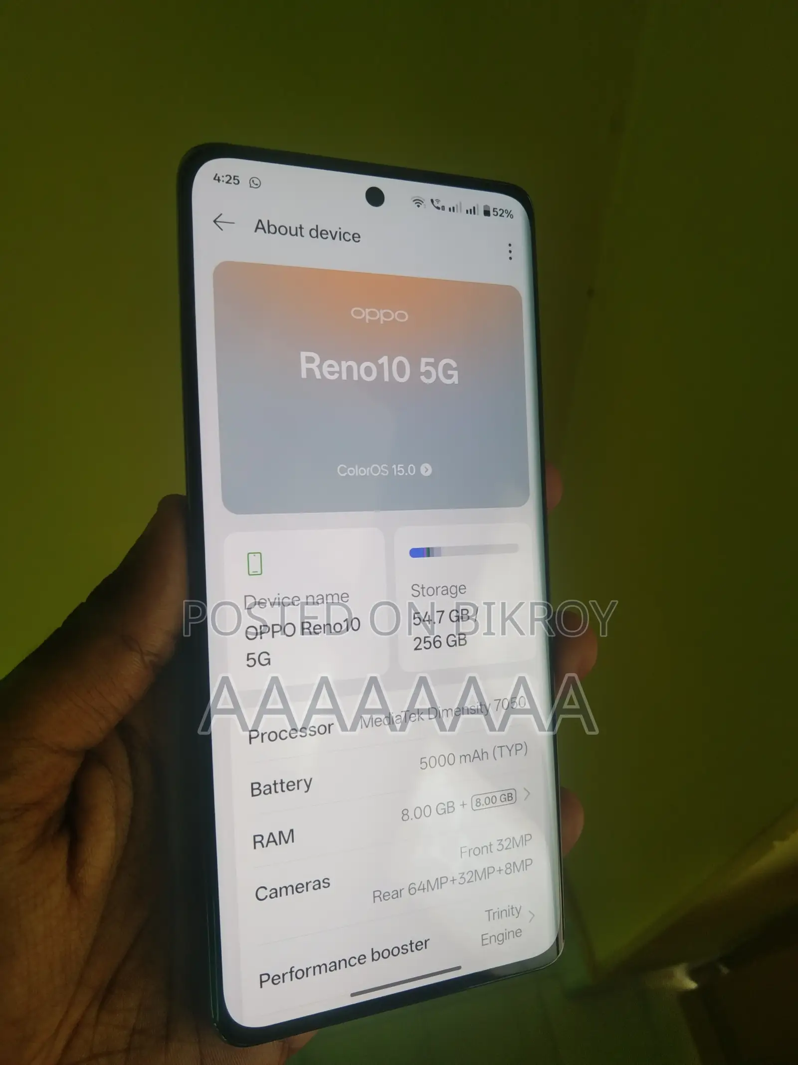 Oppo Reno10 256 GB Black