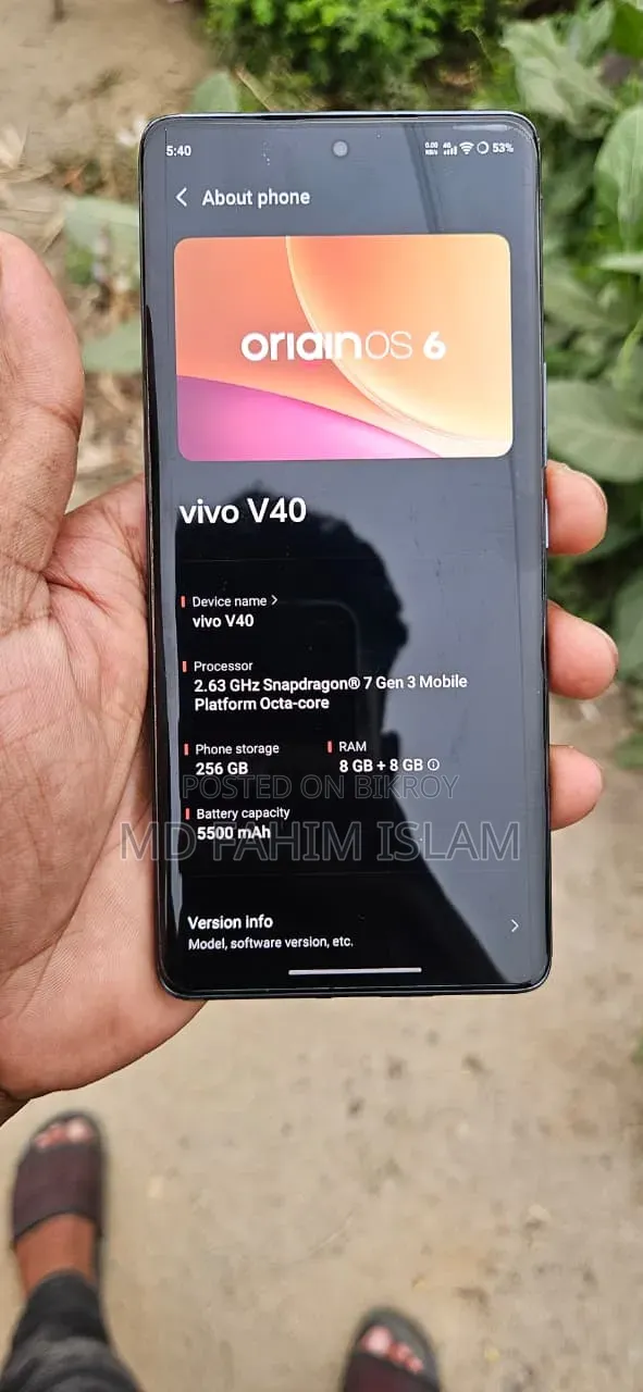 Vivo V40 5G 256 GB Purple