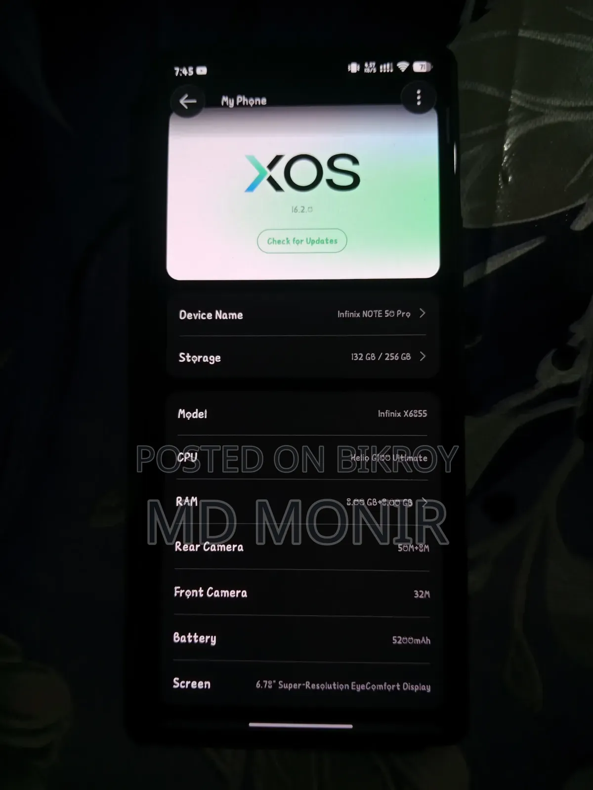 Infinix Note 50 Pro 4G 256 GB Black