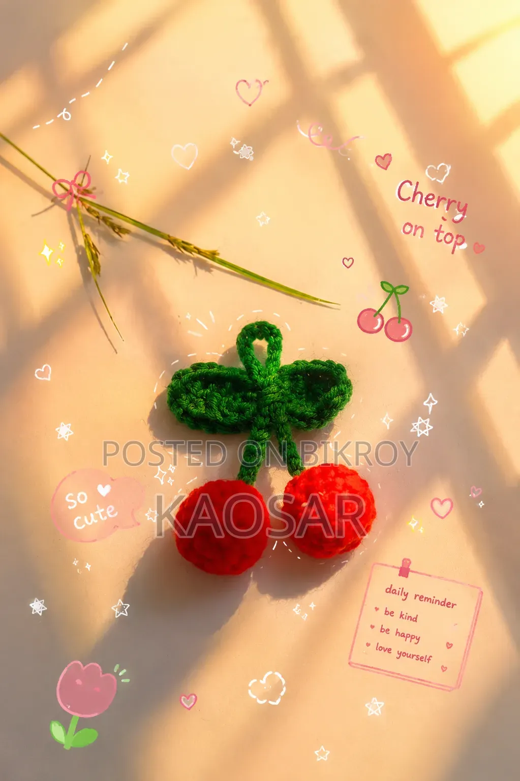 Handmade Crochet Mini Ghost Keychain | Cute Amigurumi | Crochet Gift