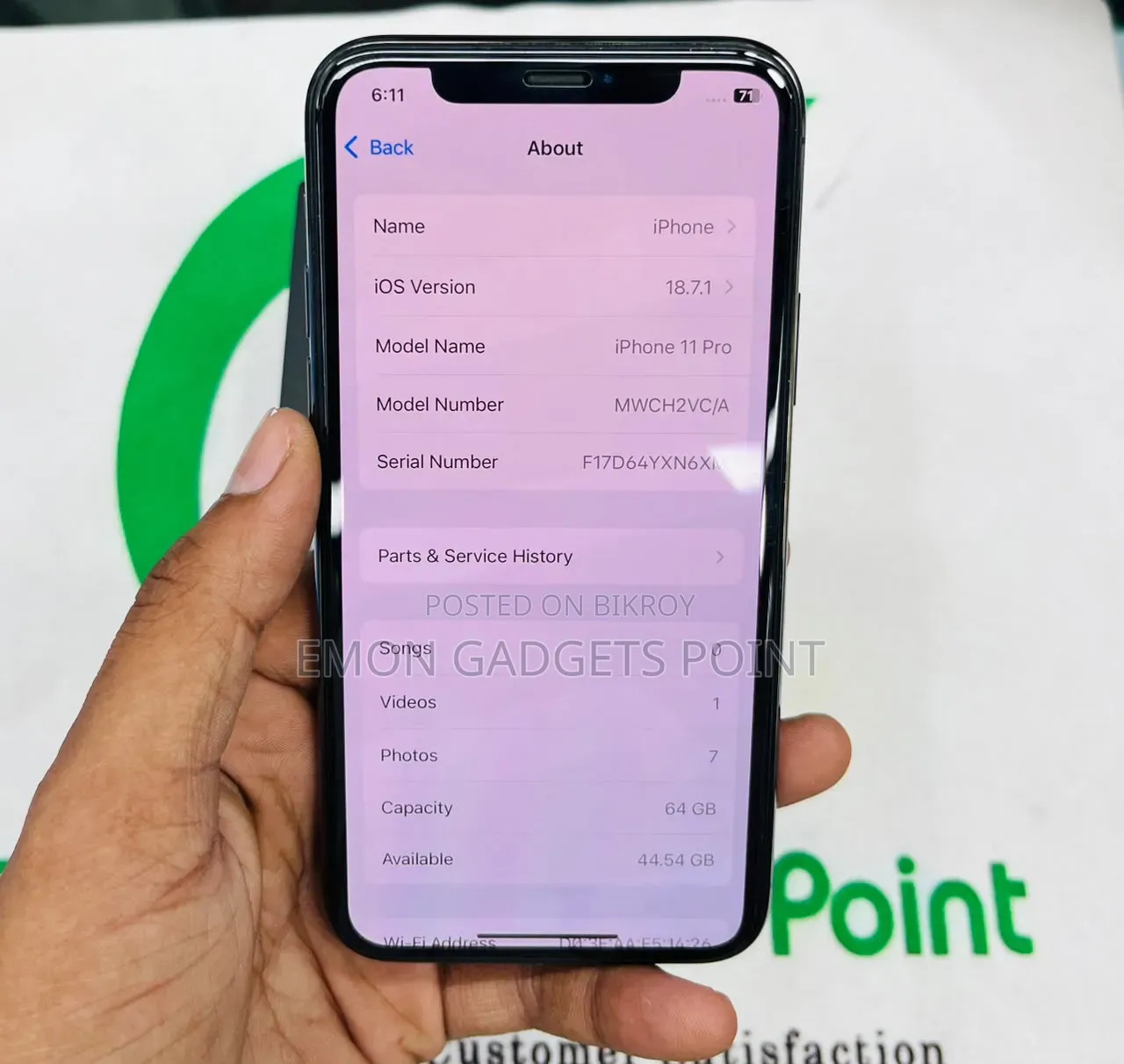 Apple iPhone 11 Pro 64 GB Black