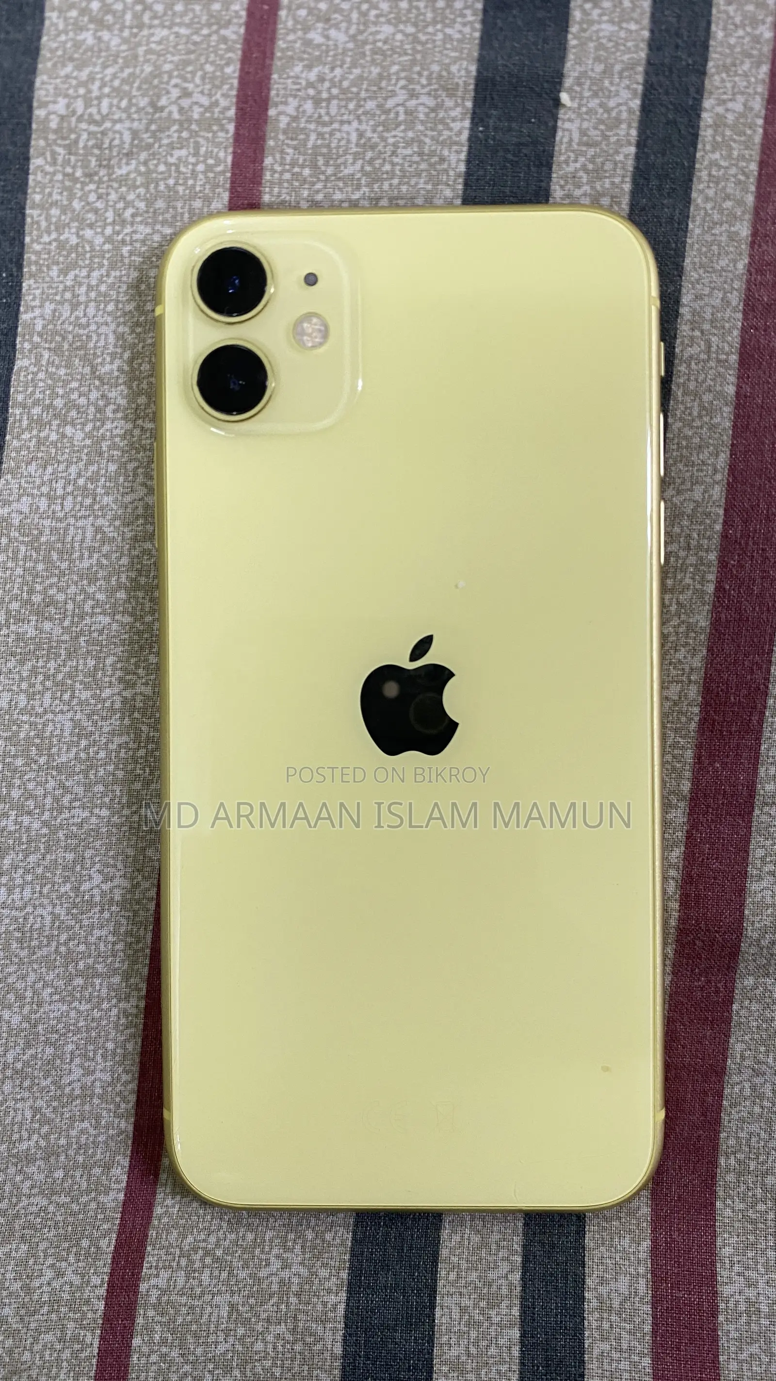 নতুন অ্যাপল আইফোন ১১ ১২৮ জিবি হলুদ