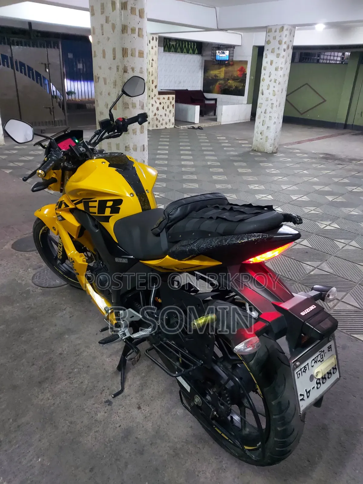 New Suzuki Gixxer Monotone 2023 Yellow