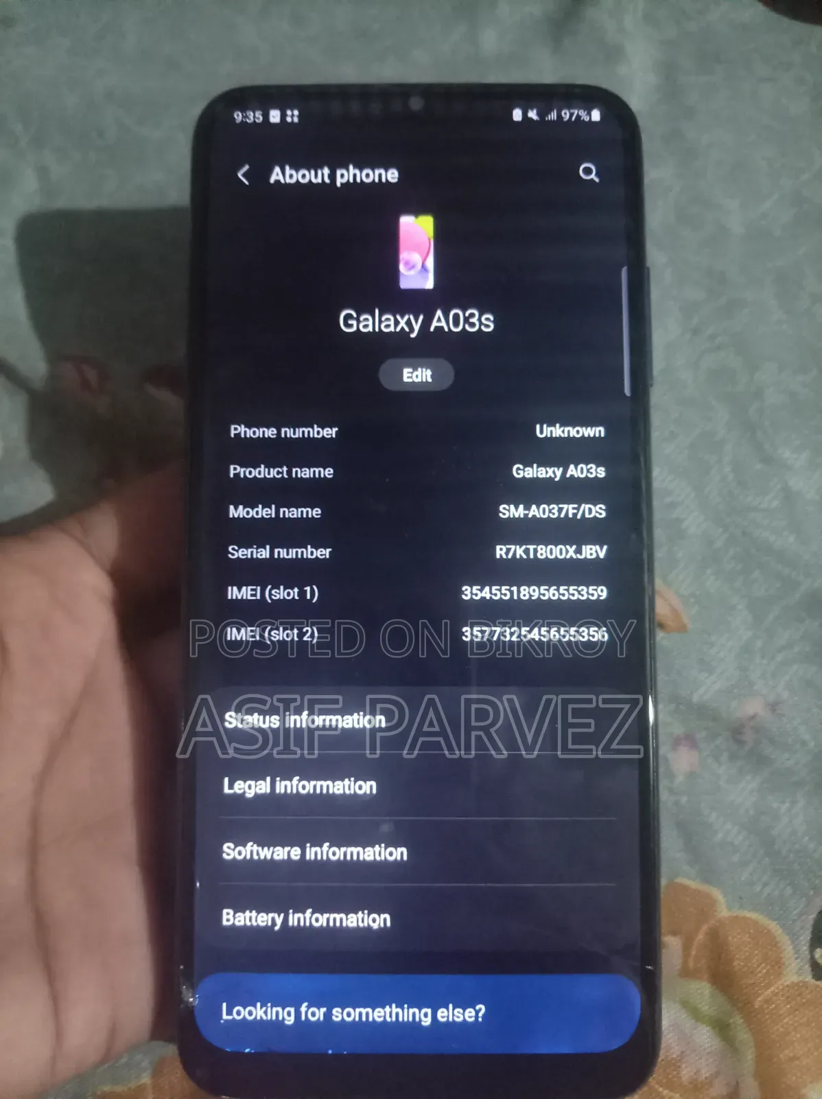 Samsung Galaxy A03s 64 GB Blue