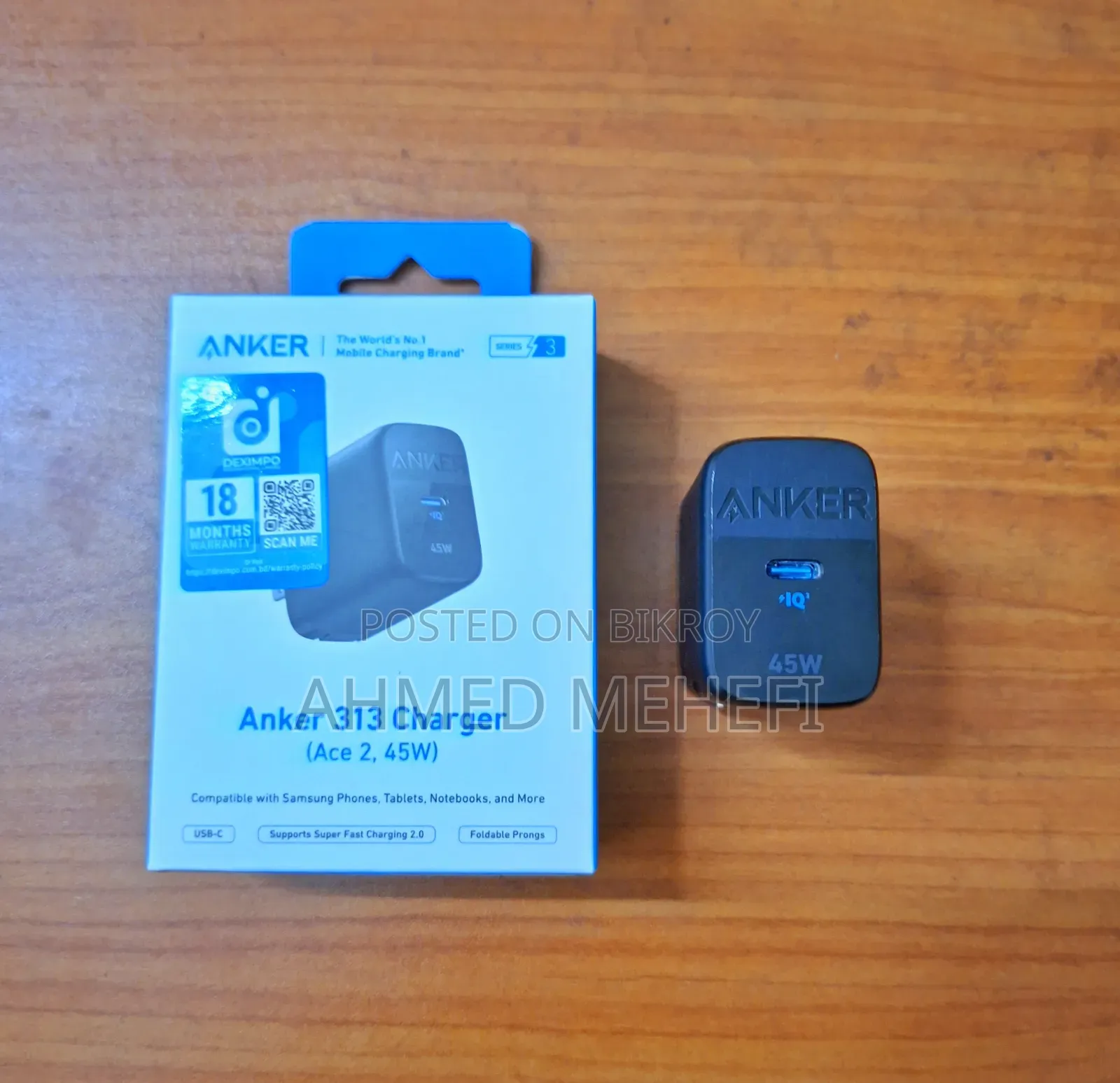 Anker 45 Watt Super Fast Charging Adapter
