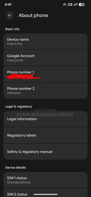 Google Pixel 6 Pro 128 GB Gray