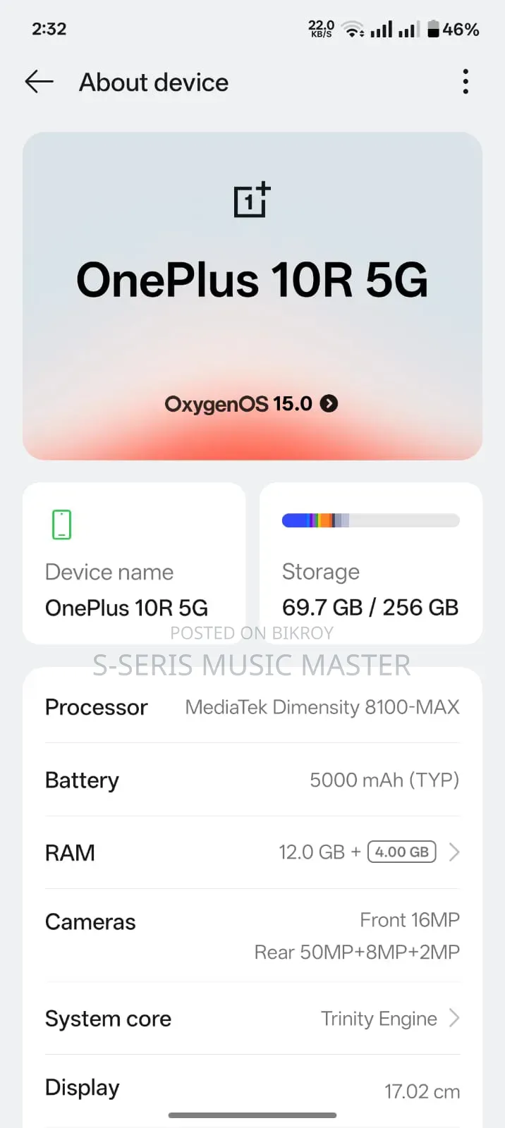 OnePlus 10R 256 GB Green