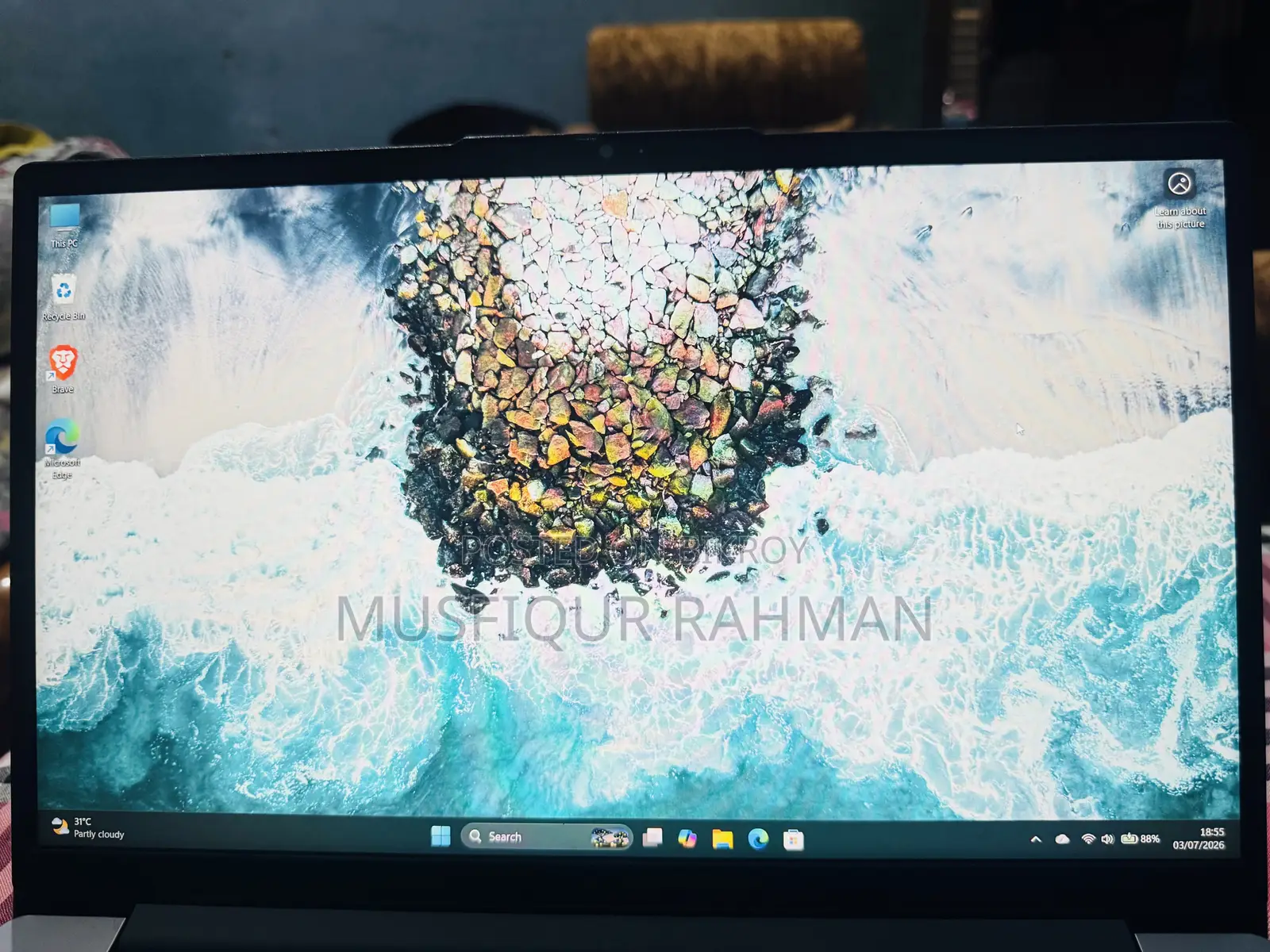 ল্যাপটপ লেনোভো আইডিয়াপ্যাড ৩ ৮জিবি ইন্টেল কোর আই৫ এসএসডি ৫১২জিবি