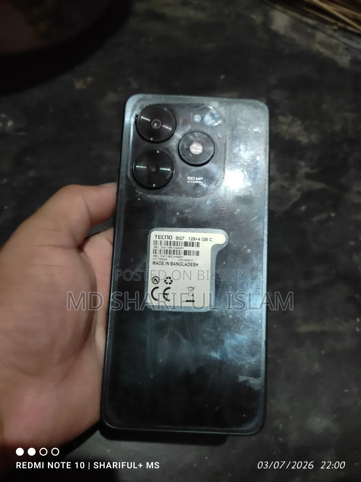 Tecno Spark 20C 128 GB Black