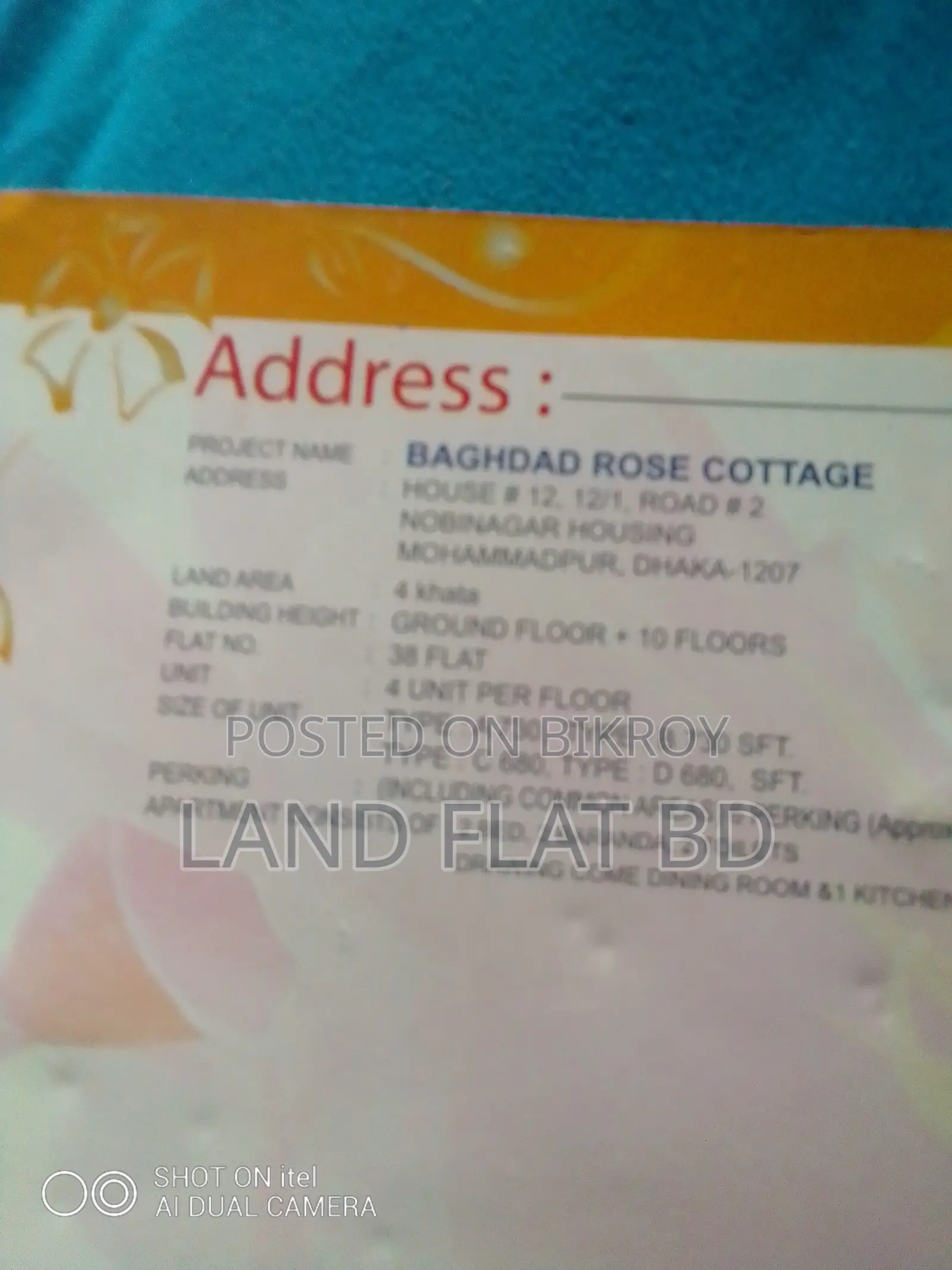 2-bedroom Apartment in Bagdad Rose Cottages, Mohammadpur for Sale