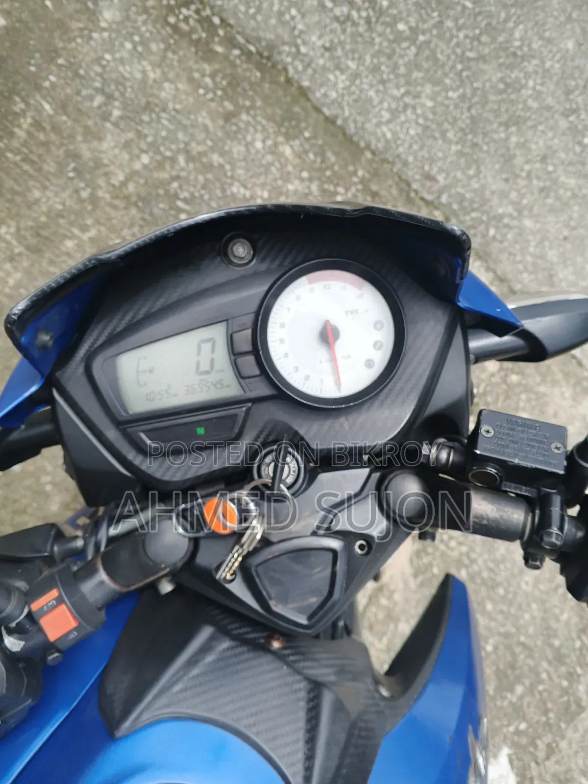 TVS Apache RTR 160 2V ABS 2019 Blue