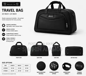 Nouxiya Premium Travel Duffel Bag 20 Inchi