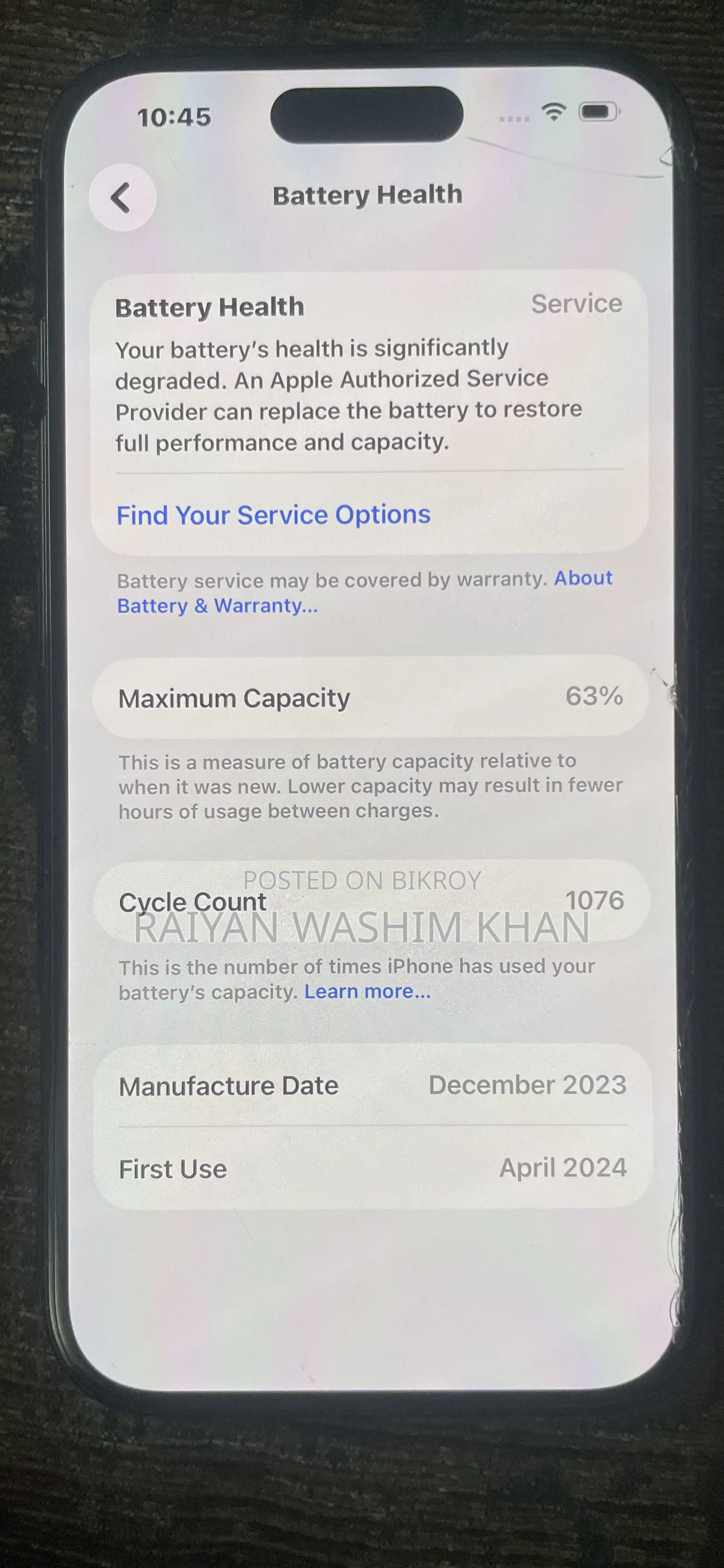 Apple iPhone 15 256 GB Black