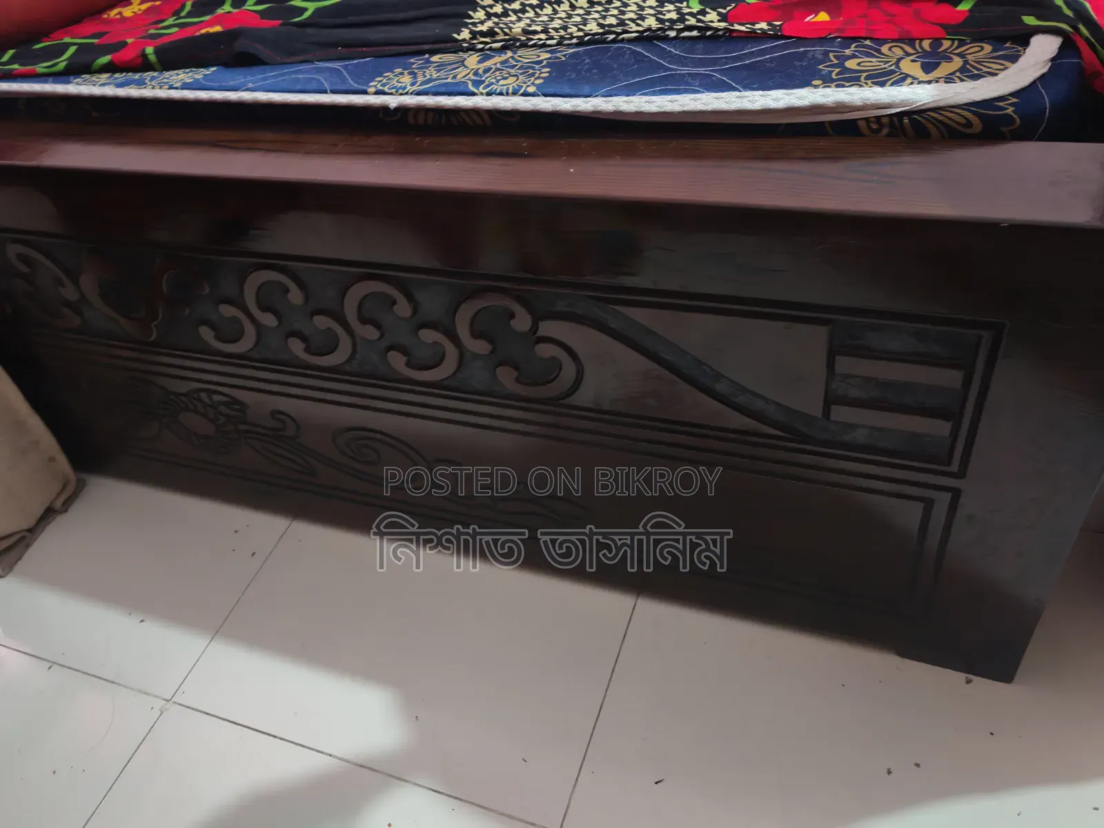5/7 feet bed with mattress