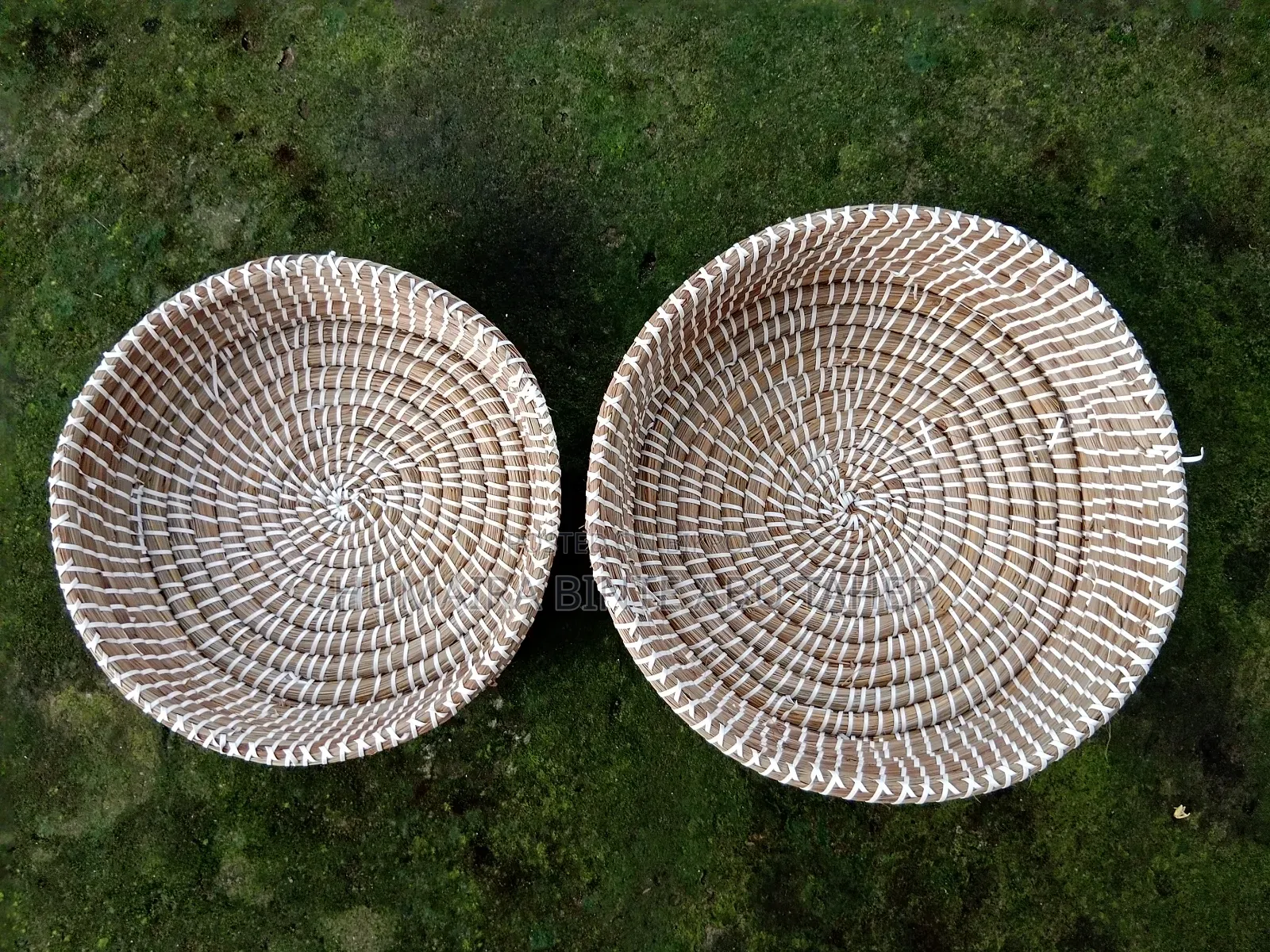 Attractive Design Hogla Leaf/Wicker Basket (2 Piece Set)
