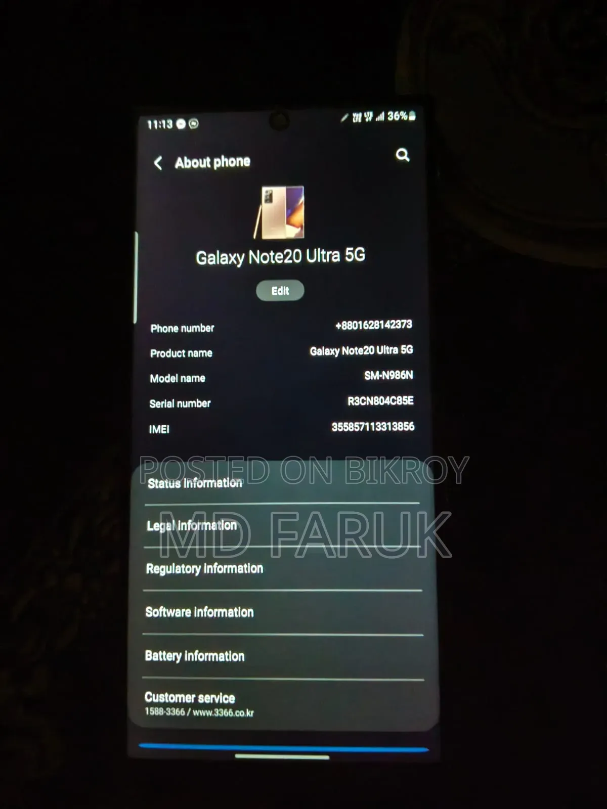 Samsung Galaxy Note 20 Ultra 256 GB