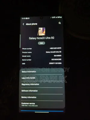 Samsung Galaxy Note 20 Ultra 256 GB