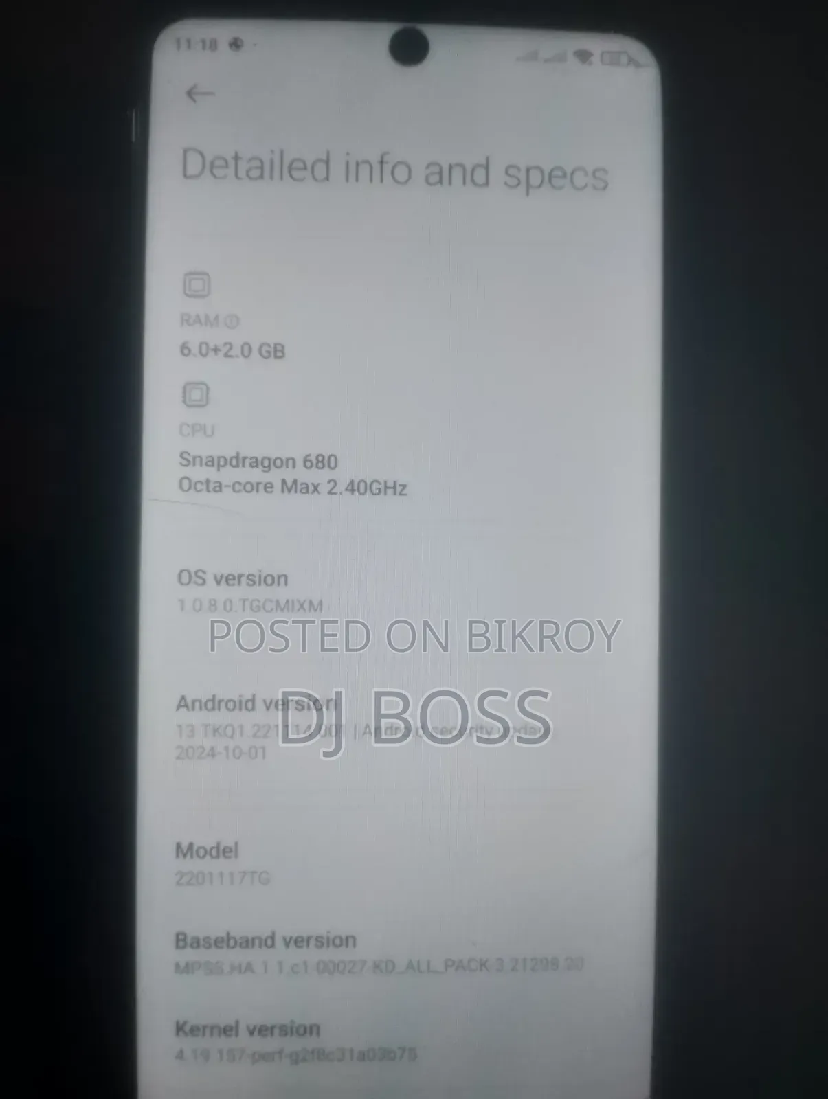 Xiaomi Redmi Note 11 128 GB Black