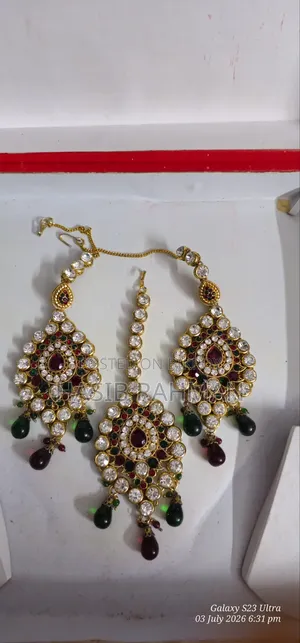 1day Used Indian Silver Necklace Set
