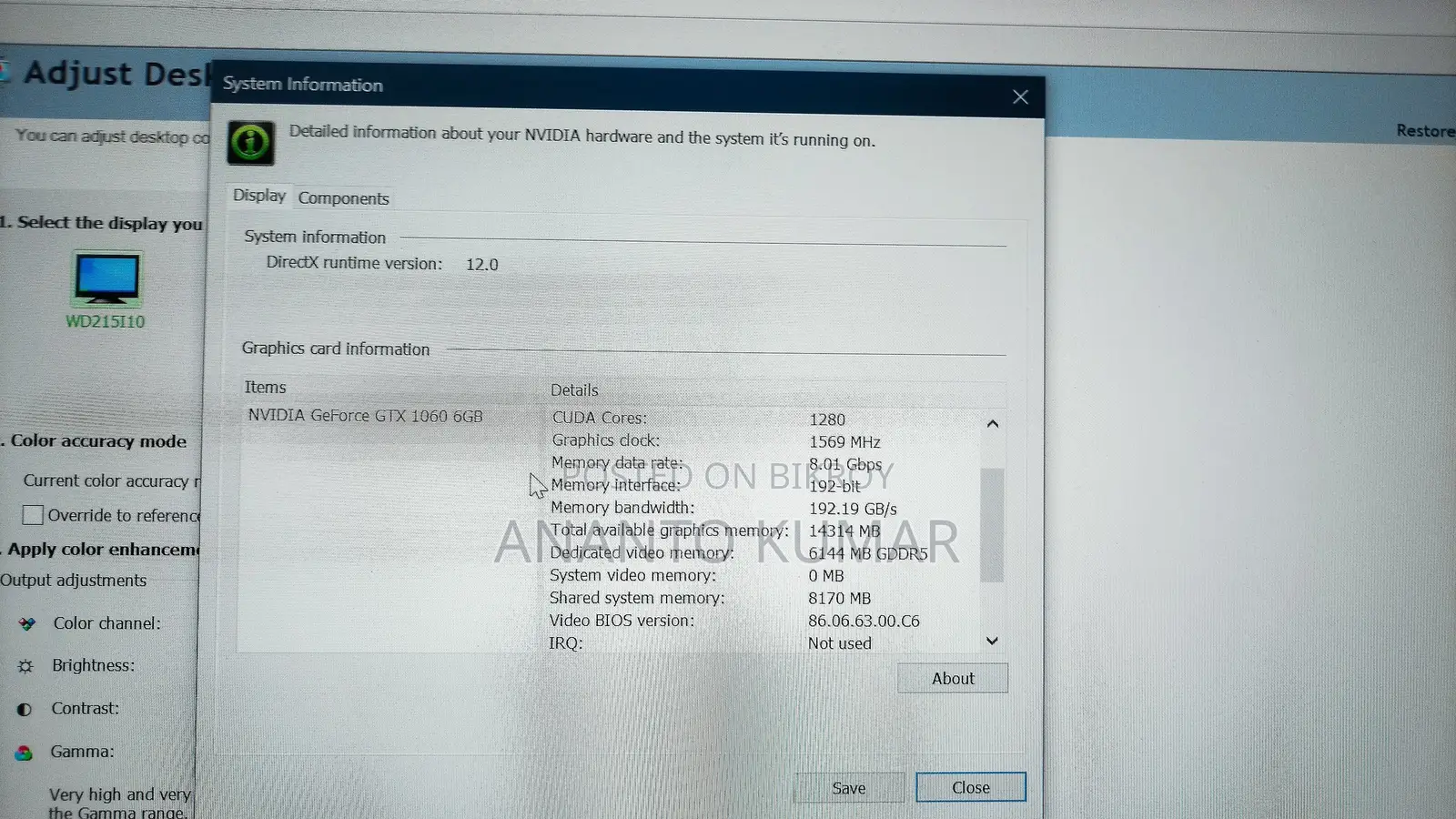 Desktop Computer Asus TUF Gaming FX10CP 16GB Intel Core i5 SSD 256GB