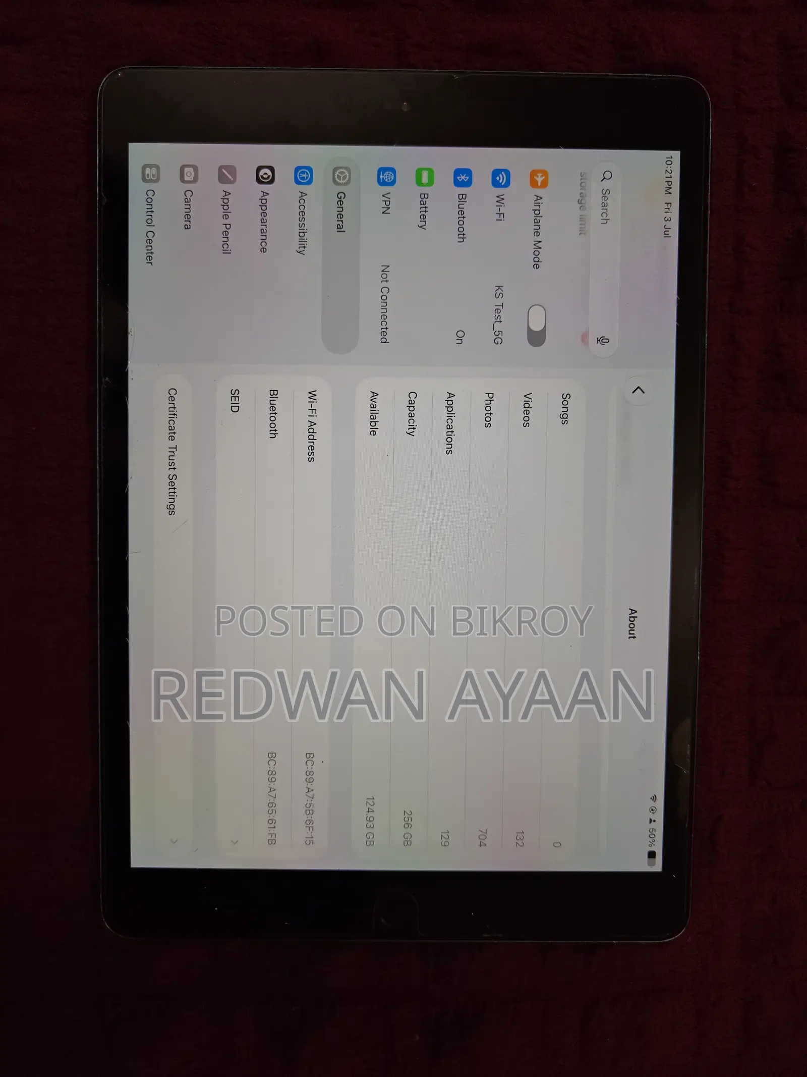 Apple iPad 10.2 (2021) 256 GB Gray