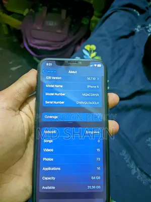 Apple iPhone X 64 GB Black