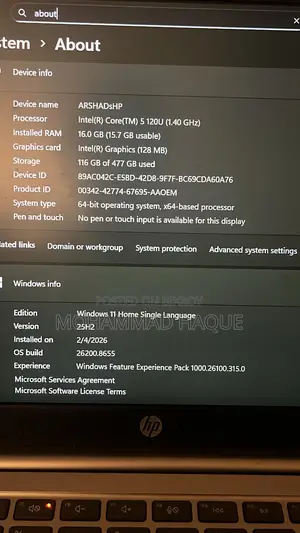 Laptop HP 16GB Intel Core i5 SSD 512GB