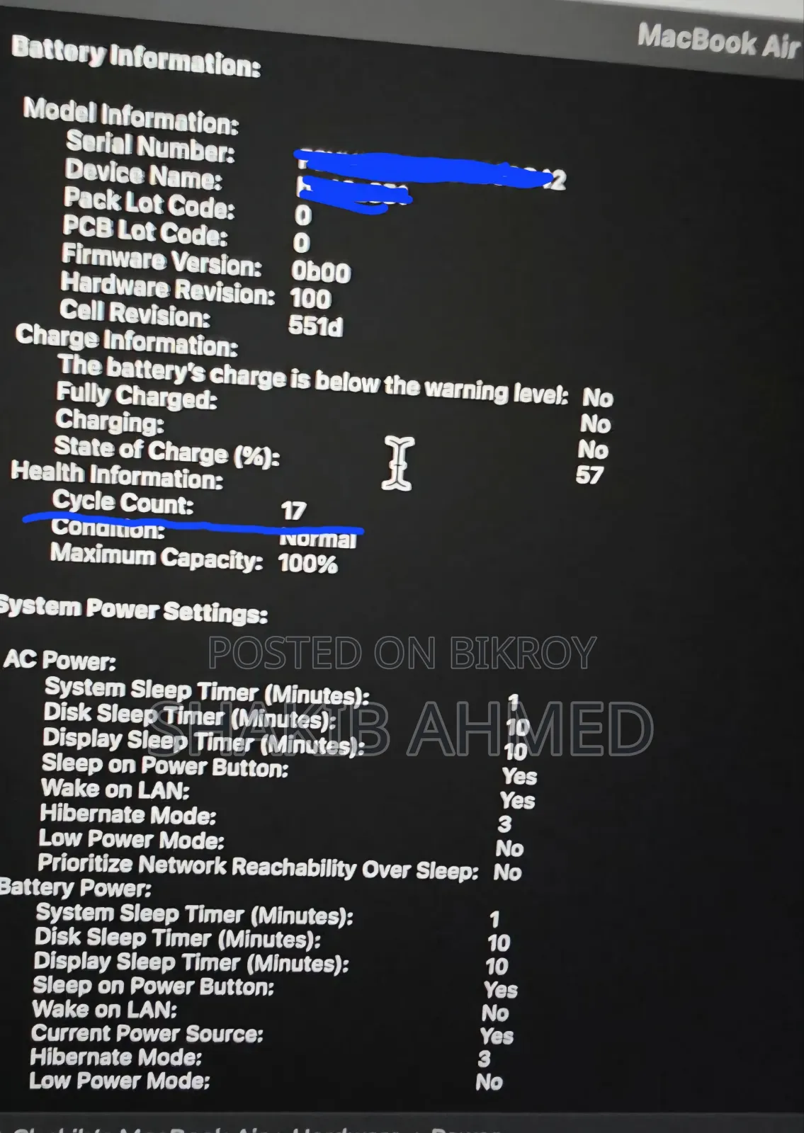 Laptop Apple MacBook Air 2025 M4 16GB Apple M4 HDD 512GB
